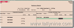 job report in Tally