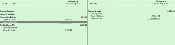 Balance Sheet