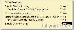 logoprinting in Tally